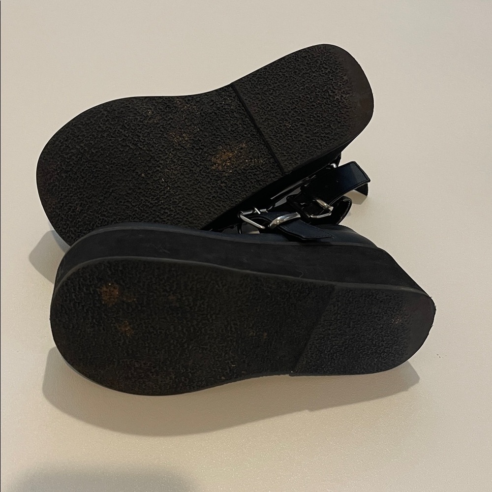 Demonia Sprite-02 Mary Jane Black Platform Buckle Shoes - Picture 9 of 10